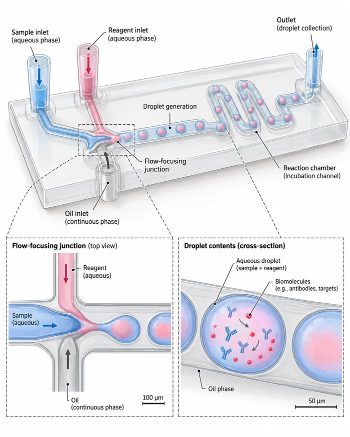 Microfluidic chip and droplet generation